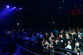 Audience at Captain Funk release party