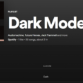 Spotify - Dark Model Mix